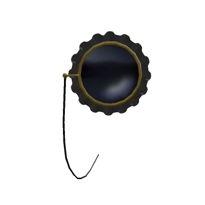 Victorian Monocle with Ruffles Black