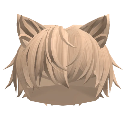 Blonde Messy Cat Boy Hair