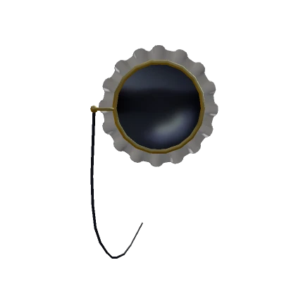 Victorian Monocle with Ruffles White