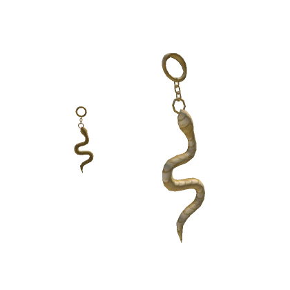 Snake Earrings Gold