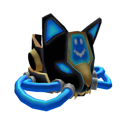 Sci-fi Panther Mask(Black and Blue)