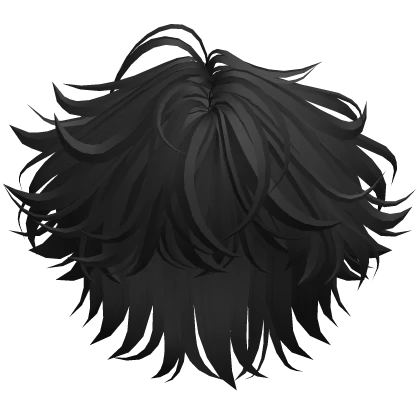 Messy Fluffy Hair (Black)