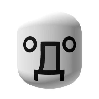 Shocked Stunned Ascii Silly Funny Face [White]