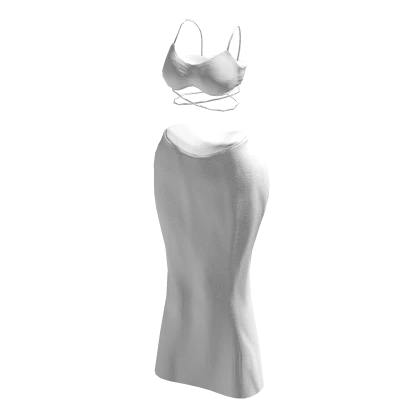 White It’s giving Kim Dress