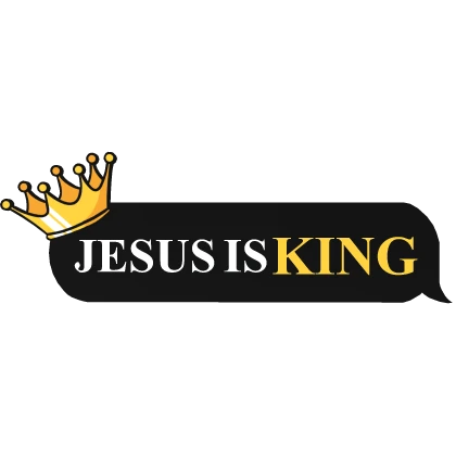Jesus is KING crown text