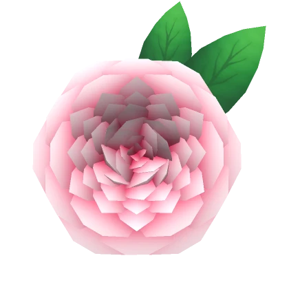 Pink Camellia Rose Hair Pin