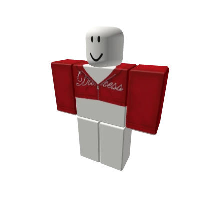 princess y2k jacket in red