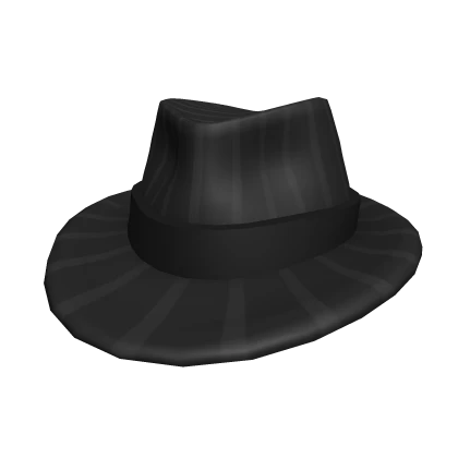 Grey Striped Mafioso Fedora