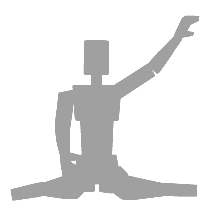  ♡ cute sitting animation wave