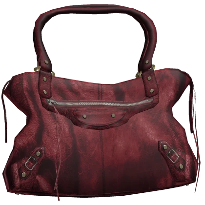 1.0 Balenci Vintage Chic Moto City Shoulder Bag