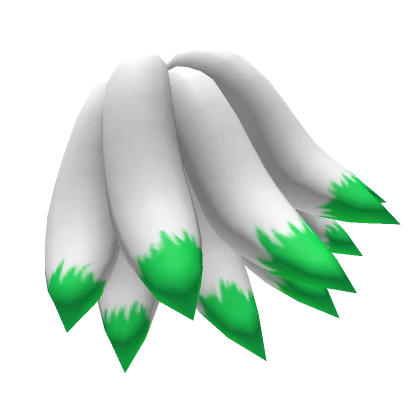 Plush Green Kitsune Tails