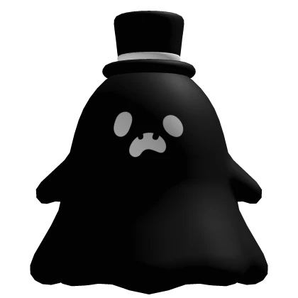 Halloween Cute Anime Ghost Pet (Black White) [L]