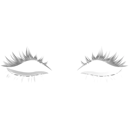 ♡ goth doll lashes (white)