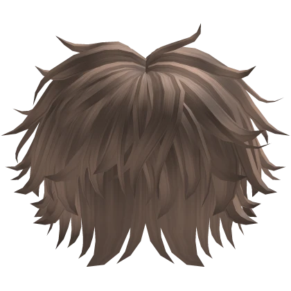 Light Brown Messy fluffy Midle Part Anime Boy Hair