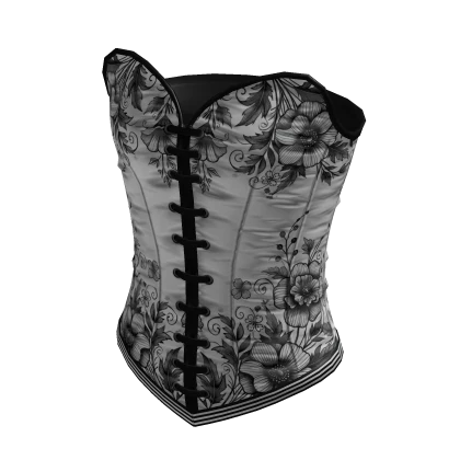 adidas Corset Top Black White Floral