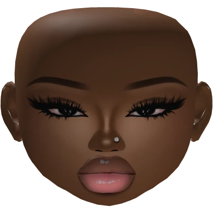 BIG LIP baddie latina girl mesh makeup wear lashes