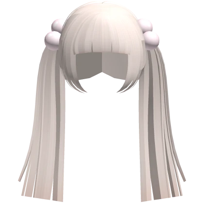 ♡ : blonde kawaii hime pigtails + giant bobbles