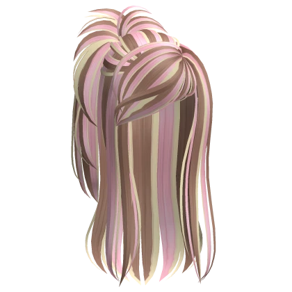 Scene Gyaru Fluffy Ponytail (Neapolitan)