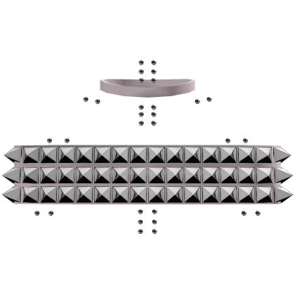 emo cute pink studded choker top w/ piercings 