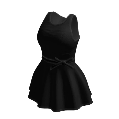 Cute Black Dress with Bow