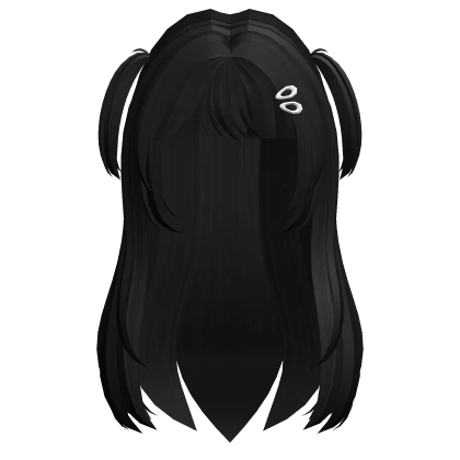 Straight Long Soft Idol hair (black)