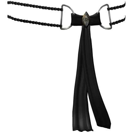 Ornate Esoteric Gaian Black Skein Belt