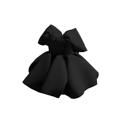 🫧 Black Goth Ballroom Bloom Dress