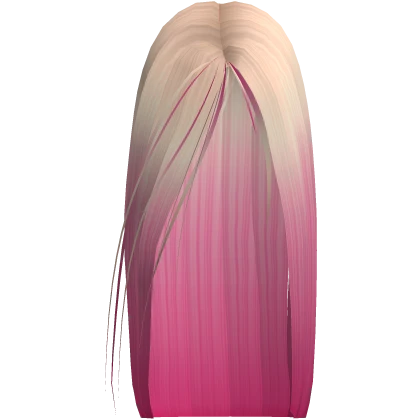 ☆ blonde pink k-pop side part straight hair