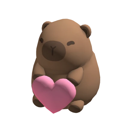 Valentines Capybara (Holdable)