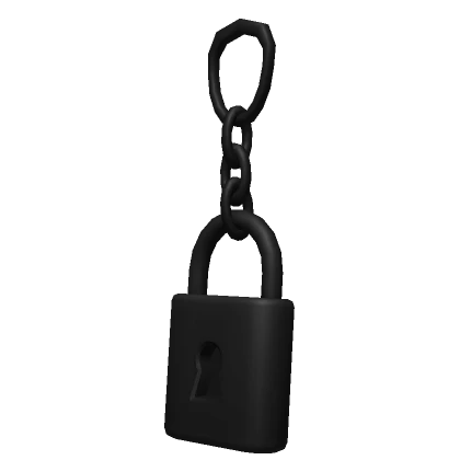 Black Padlock Earring