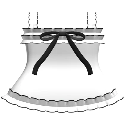 🤍 pretty short ruffled dress white & black