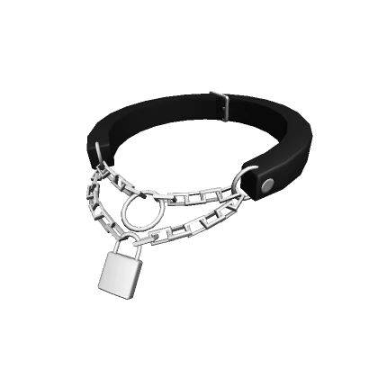 Punk Lock Collar Black 3.0