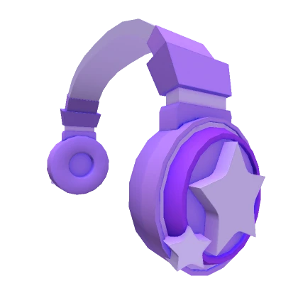 Halloween Purple Star Headphones