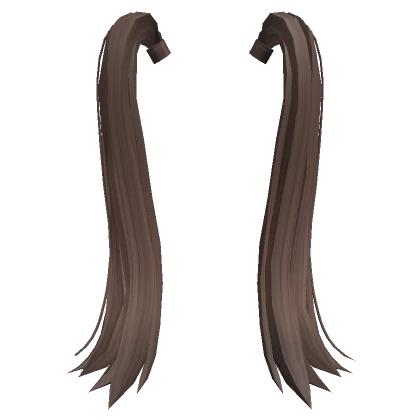 Brown Long Pigtail Hair Extensions