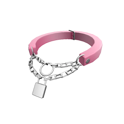 Punk Lock Collar Pink 3.0