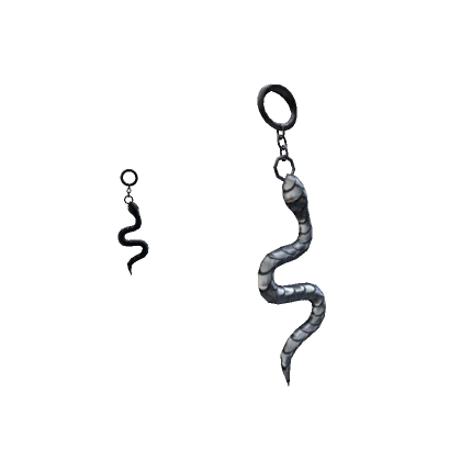 Snake Earrings Silver