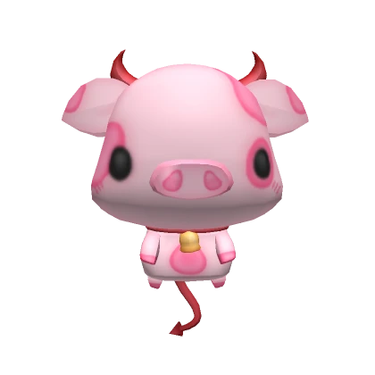 Pig Plush w Horns