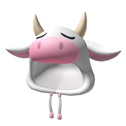 Plush Albino Cow Hoodie