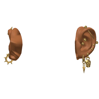 Emo Earrings in Gold