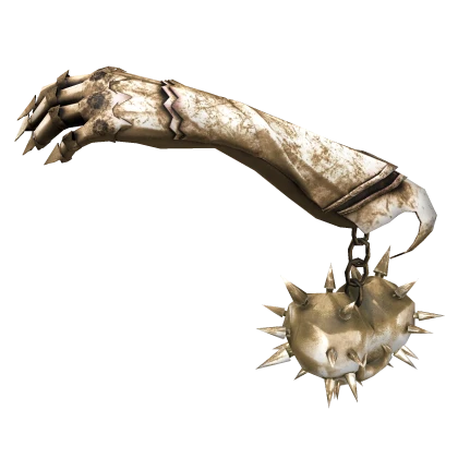Golden Knight Gauntlet on the back