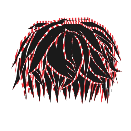 Christmas Candy Cane Fluffy Messy Boy Hair