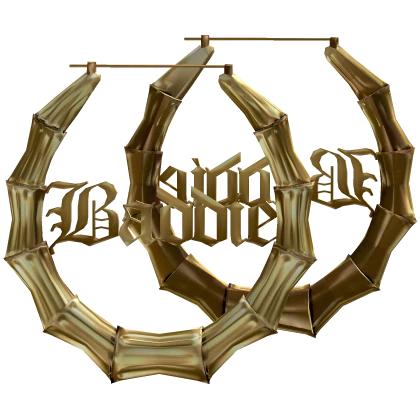 Gold Bamboo Baddie Earrings