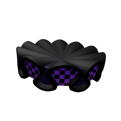 Purple checkered clown ruffles
