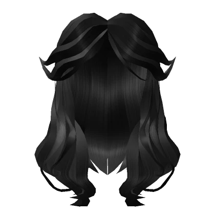 Black Aesthetic Floof Wavy Hair