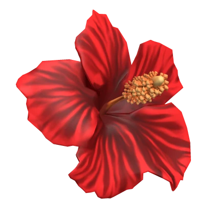 Red Summer Tropical Hibiscus Flower