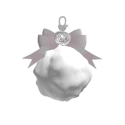 ꒰┊coquette white fluffy bunny tail