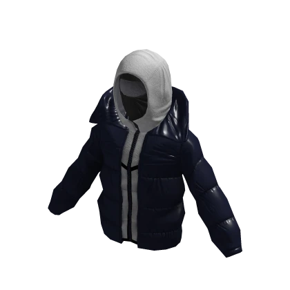Navy Blue Puffer Ski Mask Tech Fleece Outfit