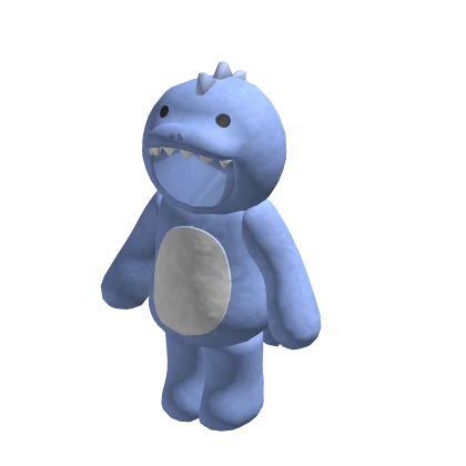 dino onesie plushie blue