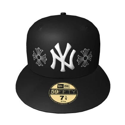 Custom Chrome Hearts NY Yankee Fitted