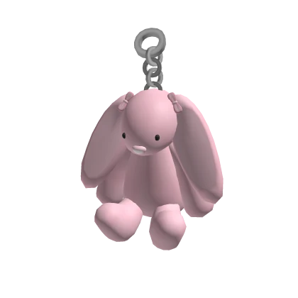 ♡ jellycat bunny keychain pink